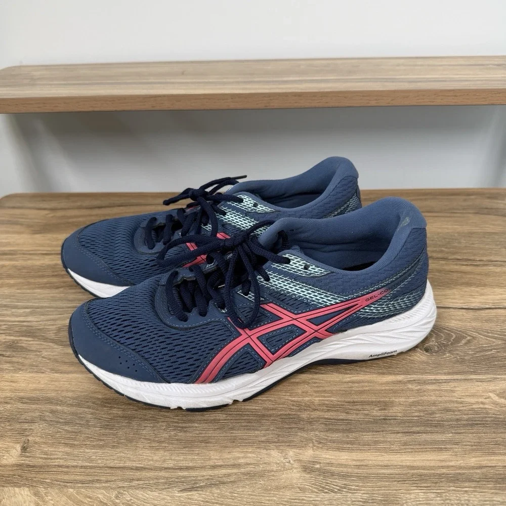 Size 7.5 - Asics Gel Contend 6 Grand Shark Pink Glo W